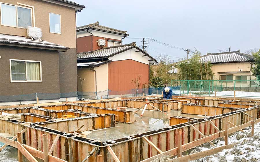 基礎工事もしっかりしてます